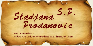 Slađana Prodanović vizit kartica